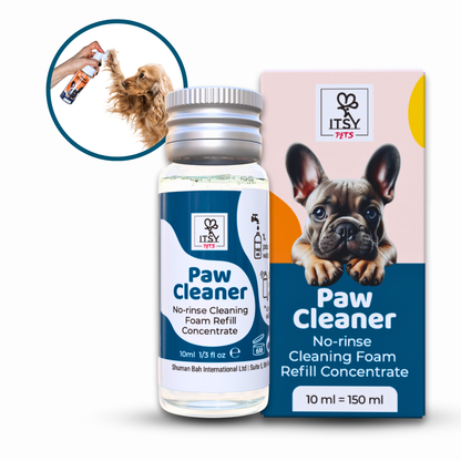 ITSY Pets 10ml Plastic - Free Concentrated Refill for Foaming Paw Cleaner