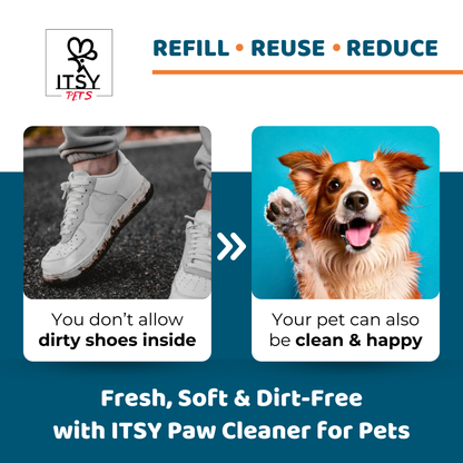 ITSY Pets (3-Pack) 10ml Plastic-Free Concentrated Refill for Foaming Paw Cleaner