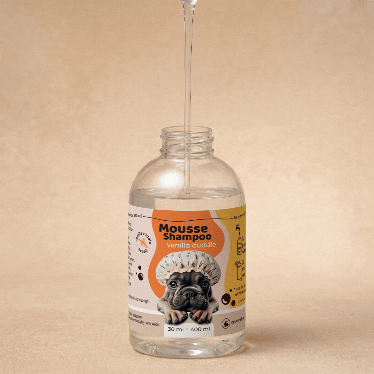 Dog Mousse Shampoo Single Refill | Vanilla Cuddle Scent