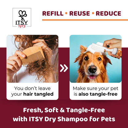 ITSY Pets Dry Shampoo for Dogs & Cats - Starter Pack