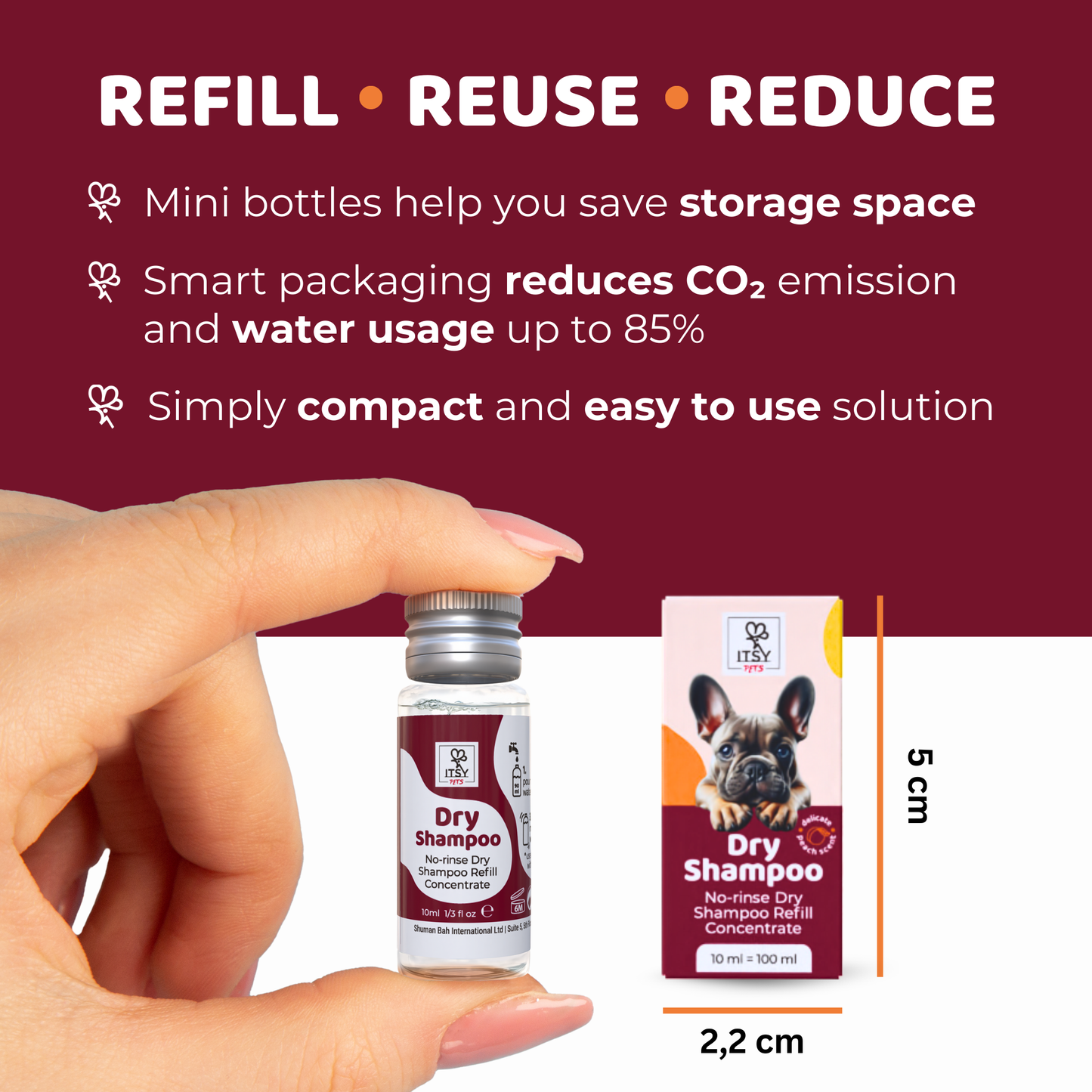 ITSY Pets Dry Shampoo for Dogs & Cats - Starter Pack