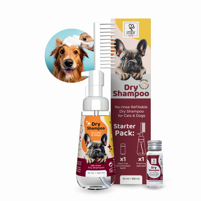 ITSY Pets Dry Shampoo for Dogs & Cats - Starter Pack