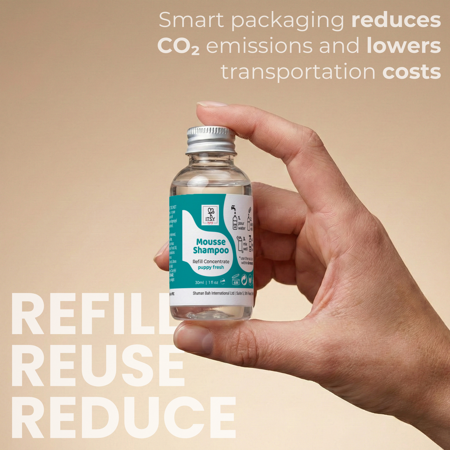 Dog Mousse Shampoo 3-Pack Refill | Puppy Fresh Scent