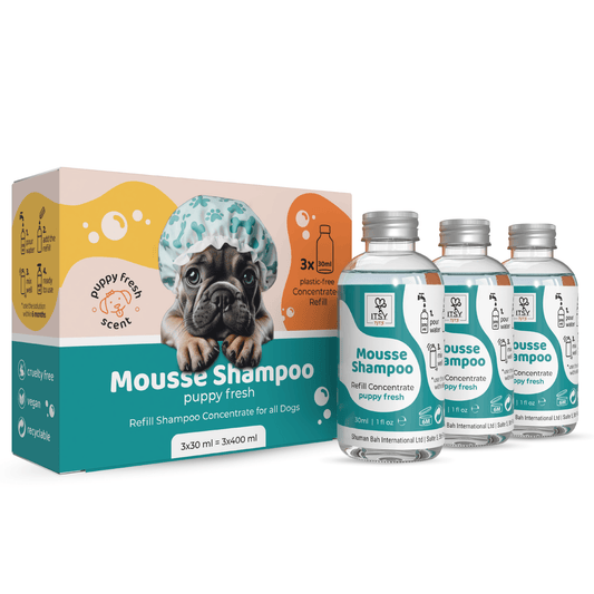 Dog Mousse Shampoo 3 - Pack Refill | Puppy Fresh Scent - ITSY Pets