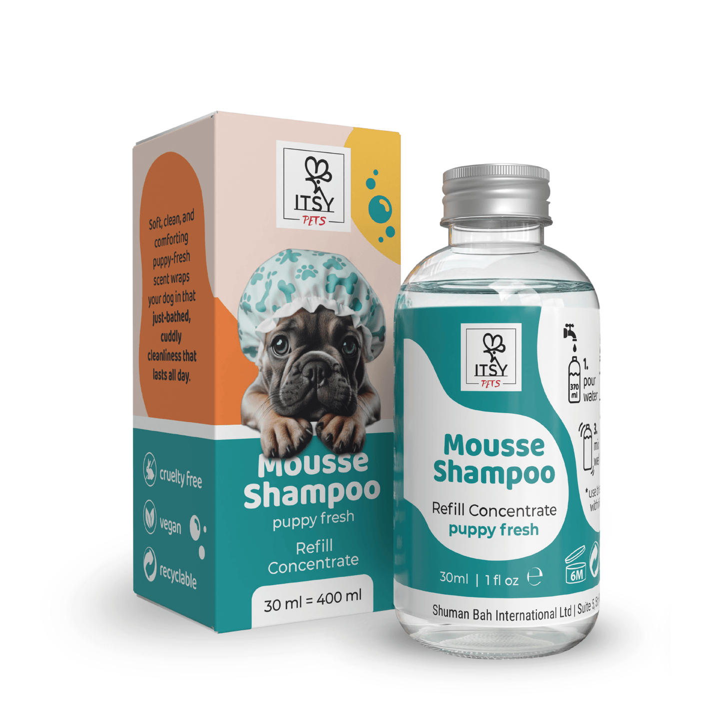 Dog Mousse Shampoo Single Refill | Puppy Fresh Scent - ITSY Pets