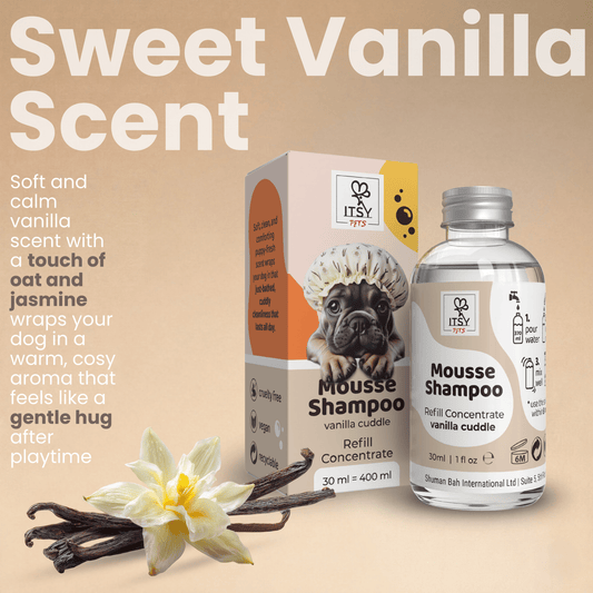 Dog Mousse Shampoo Single Refill | Vanilla Cuddle Scent - ITSY Pets