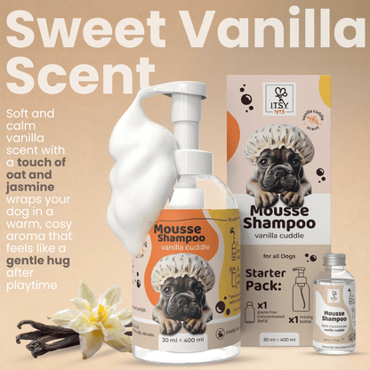 Dog Mousse Shampoo Starter Pack | Vanilla Cuddle Scent - ITSY Pets