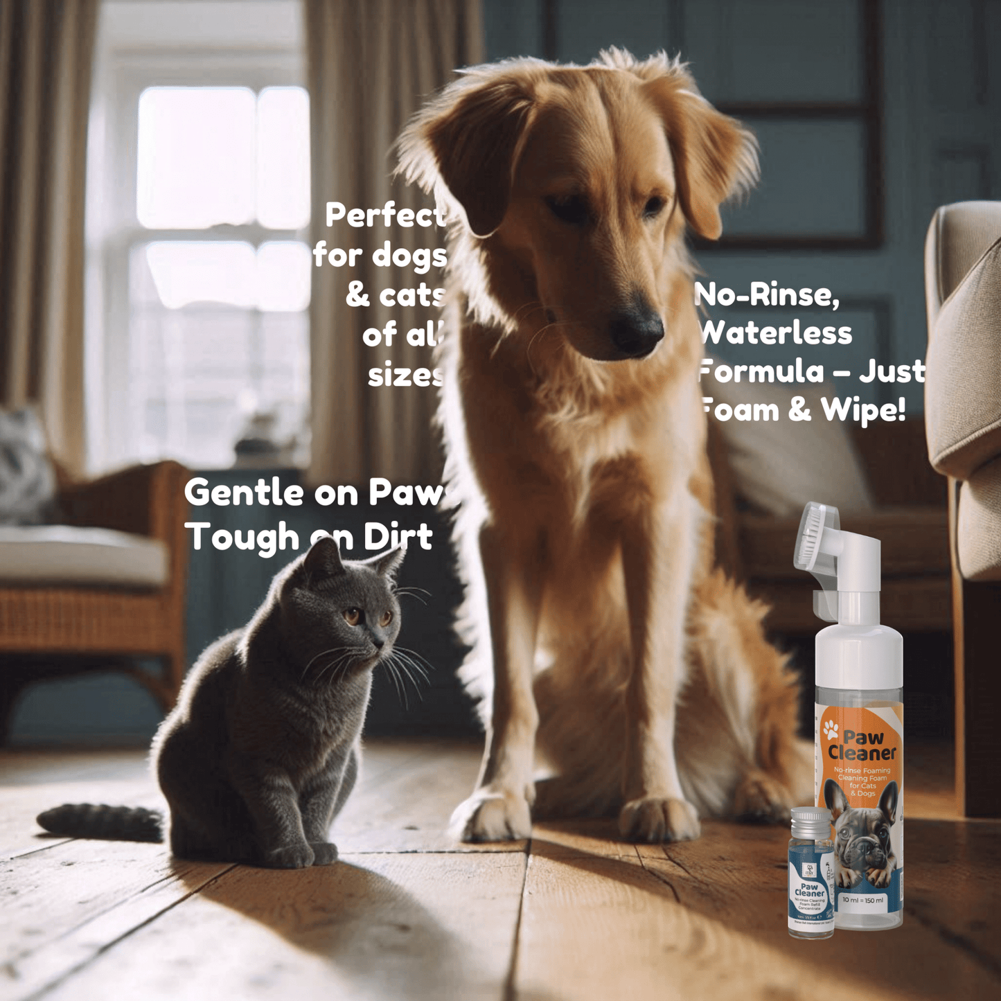 ITSY Pets 10ml Plastic - Free Concentrated Refill for Foaming Paw Cleaner - ITSY Pets