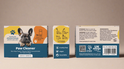 ITSY Pets (3-Pack) 10ml Plastic-Free Concentrated Refill for Foaming Paw Cleaner - ITSY Pets