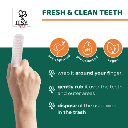 ITSY Pets Dental Finger Wipes For Dogs and Cats - ITSY Pets