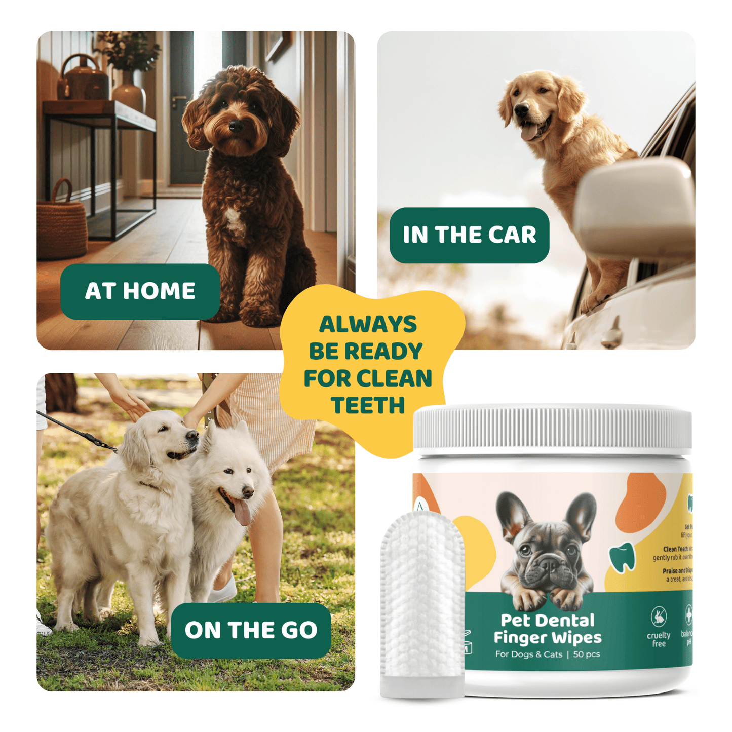 ITSY Pets Dental Finger Wipes For Dogs and Cats - ITSY Pets