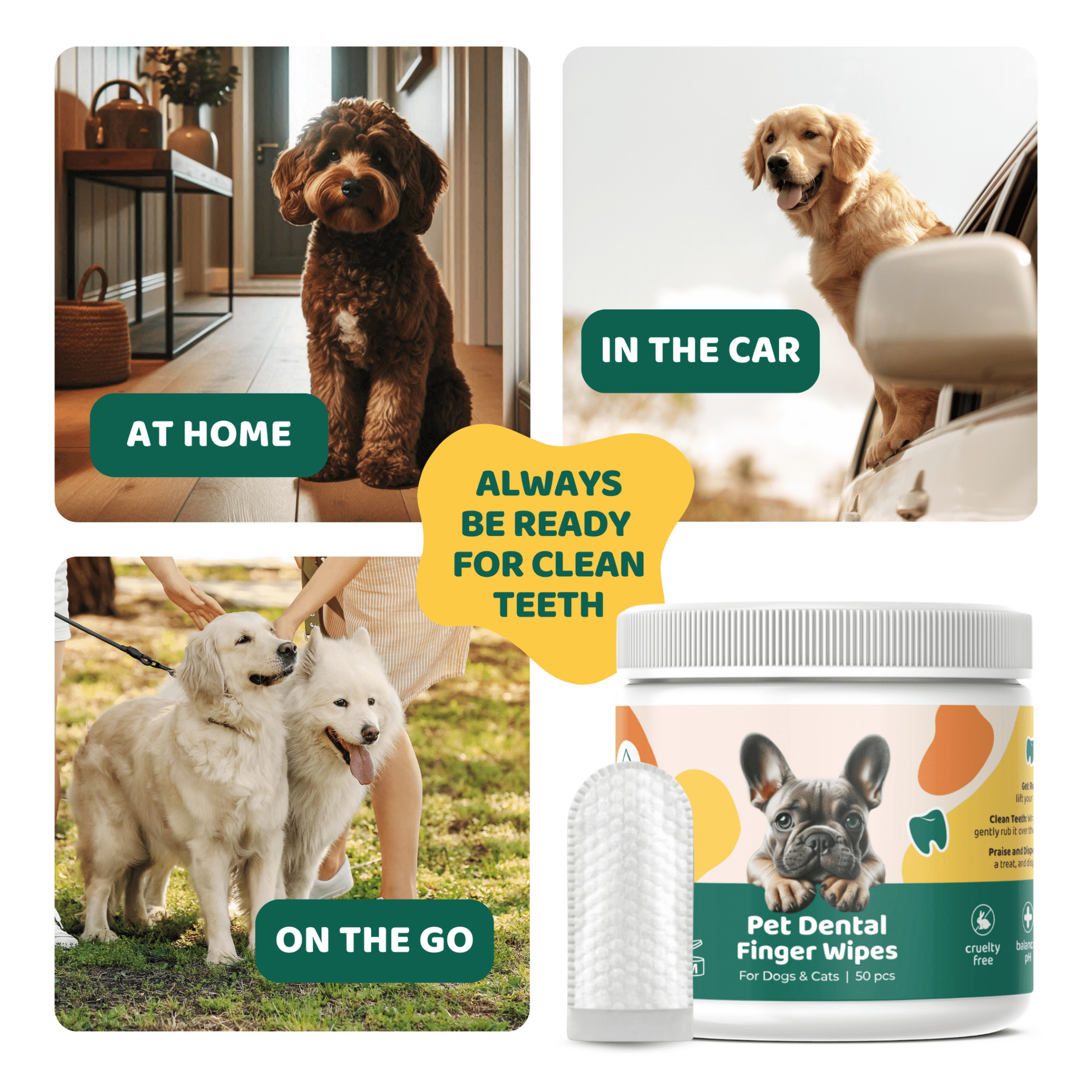 ITSY Pets Dental Finger Wipes For Dogs and Cats - ITSY Pets