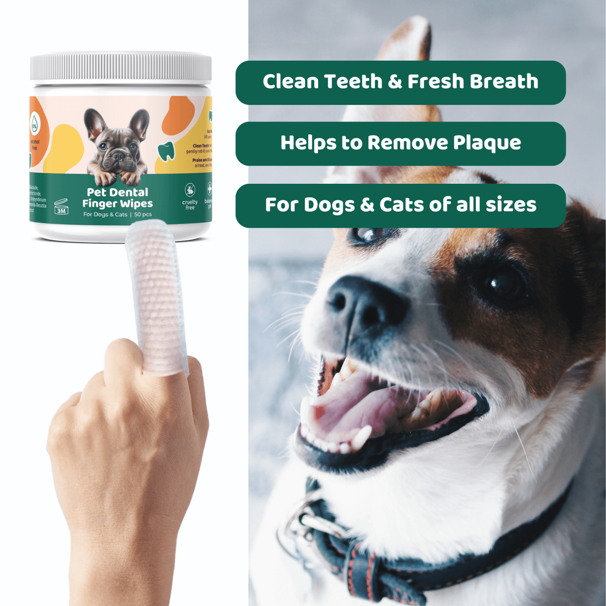 ITSY Pets Dental Finger Wipes For Dogs and Cats - ITSY Pets