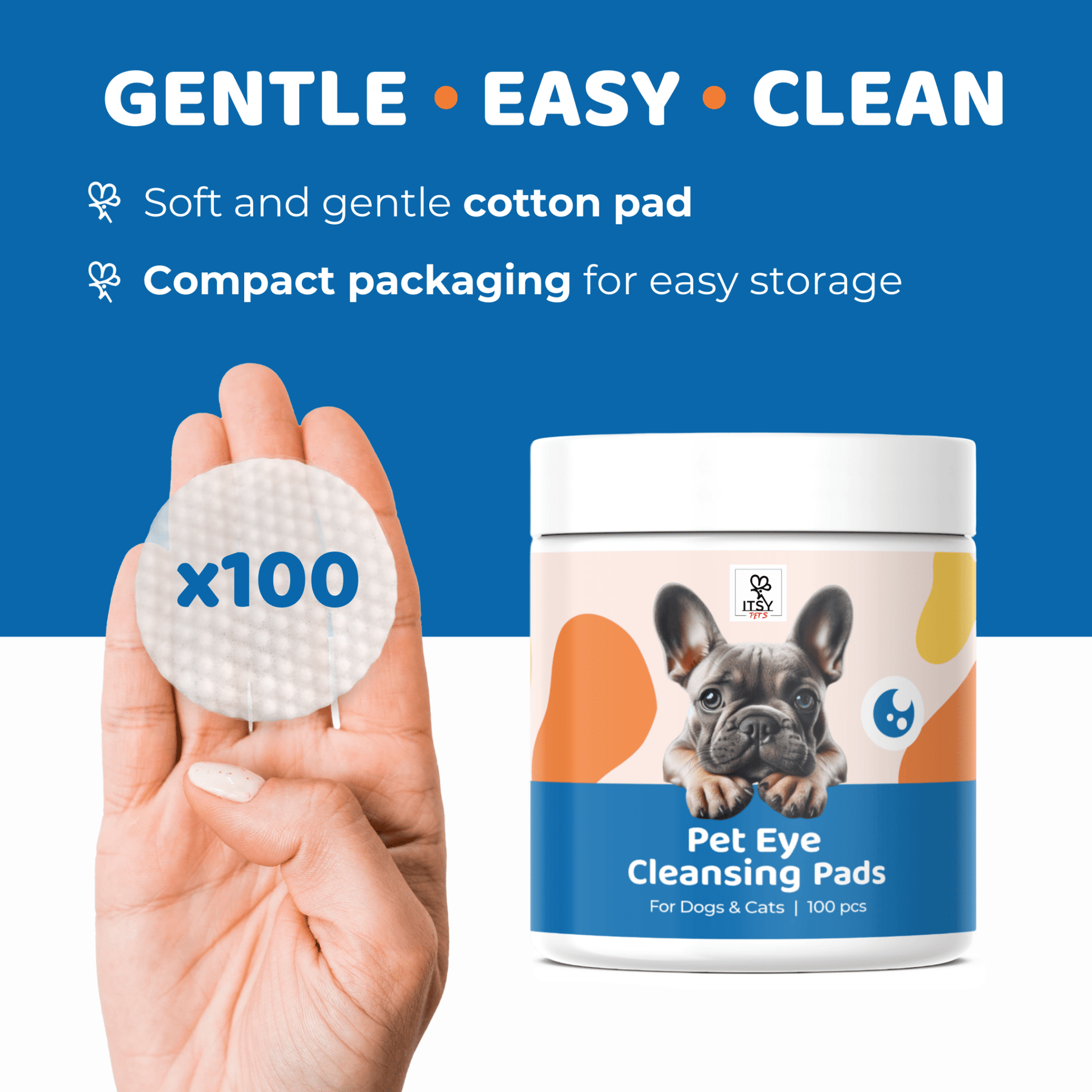 ITSY Pets Eye Cleansing Pads for Dogs & Cats - ITSY Pets